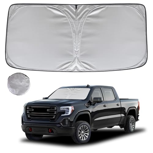 Windshield Sun Shade for 2019 (for Silverado/GMC Sierra 1500 2500 3500 2019-2026)