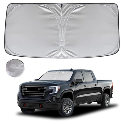 Windshield Sun Shade for 2019 (for Silverado/GMC Sierra 1500 2500 3500 2019-2026)