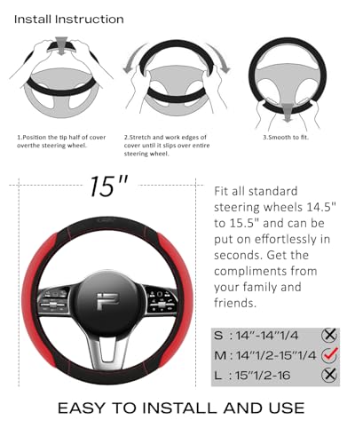 Steering Wheel Cover (Red)