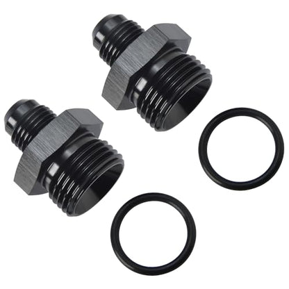 6AN Male Flare to 10AN ORB O (6AN to 10AN ORB / Black - 2PCS)