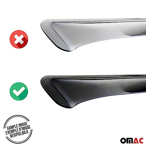 Window Visor Vent Rain Guard Deflector for Honda Civic 2006 (Civic Sedan 2006-2011 / Wind Deflector / Tape-On)