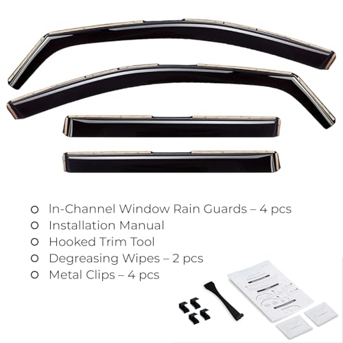 Window Deflectors Smoke Tinted in (For RAV4 19-25)