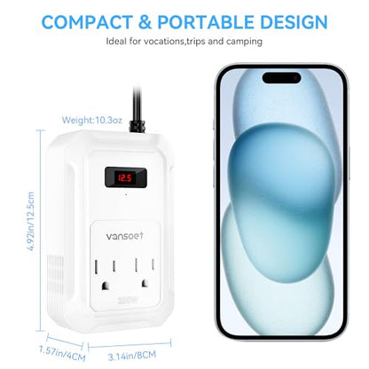 200W Car Power Inverter (White)