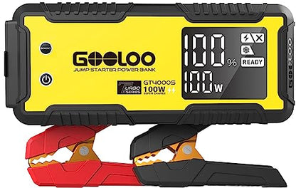 GT4000S 12V 4000A Peak Jump Starter with 100W Two (Yellow)