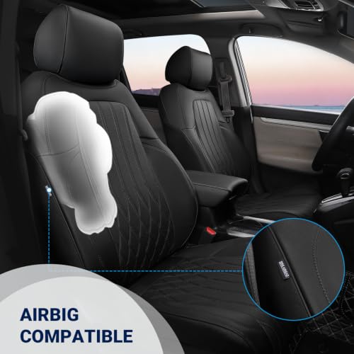 Custom for Honda CRV Seat Covers 2017 (Black / CR-V 2017-2022)