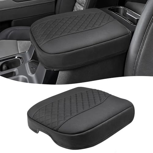 Center Console Cover for Chevy Silverado & GMC Sierra 1500 Accessories 2019 (Bucket Seat, Silverado & Sierra 2019-2026 etc. / Black)