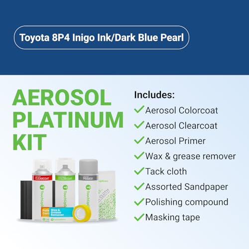 Car Paint Touch Up Spray Kit (Aerosol Spray - Platinum Kit / Dark Blue)