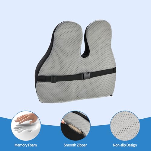 Lumbar Support Pillow for Office Chair (Black-gel / Standart)