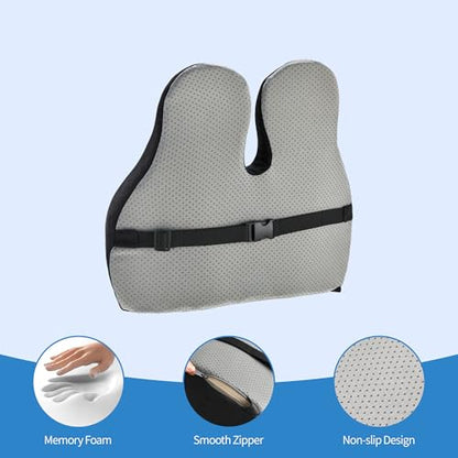 Lumbar Support Pillow for Office Chair (Black-gel / Standart)