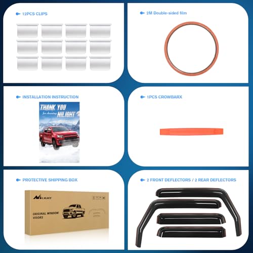 in Channel Rain Guards for Jeep Wrangler JK 2007 (Wrangler JK 2007-2018)