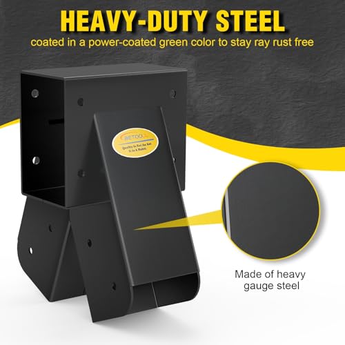 A Frame 1pcs Bracket Swing Set Bracket for Heavy Duty Swing Set (End Brackets(1Pcs-Black))