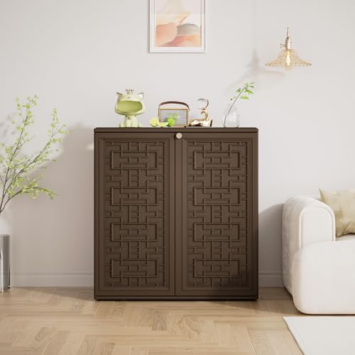 Storage Box Outdoor Caninet (Brown)