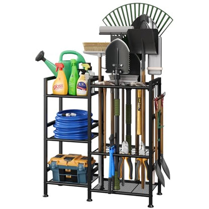 Garden Tool Organizer with Large Hooks (29.5"W*11.8"D*31.1"H)