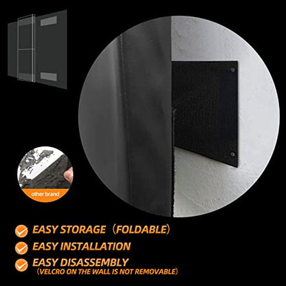 1 Pack Wall Pad 2" Thick Foam Protection Padding (60" x 20" x 2" / 1 PACK / BLACK)