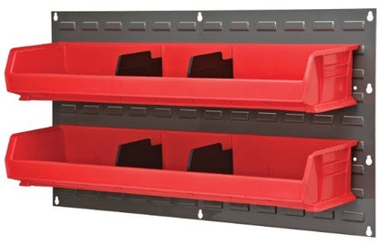 30136 Heavy Duty Wall Mount Garage Storage Steel Louvered Panel (Grey / 36-Inch W x 19-Inch H)