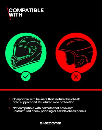 Salut Motorcycle Helmet Speakers Intercom (Duo Packs / New Version Black)