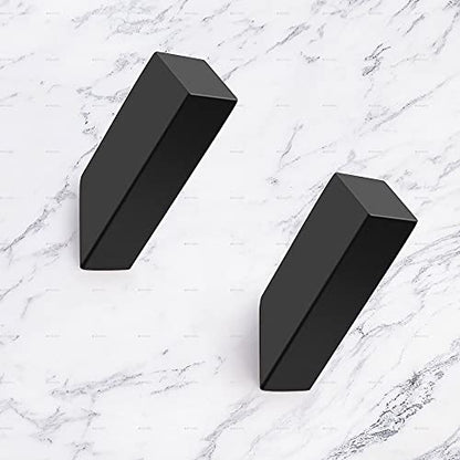 Black Towel Hooks (Black / 2 Pack)
