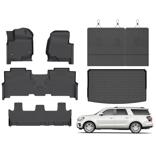 for Ford Expedition MAX Floor Mats 2024 2023 2022 2021 (43)For Expedition Max 8P 2021-2024 Set)