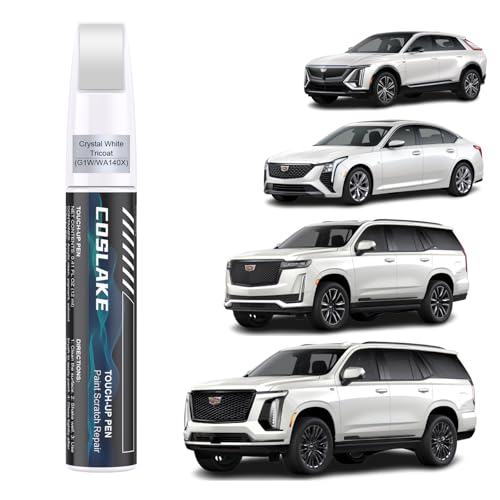 Car Touch Up Paint (Crystal White Tricoat(G1W/WA140X) for 2025 ESCALADE/2024 ESCALADE/2025 ESCALADE IQ/2025 CT5/2024 CT5/2025 CT4/2024 CT4/2025 XT4/2024 2025 XT5/2024 XT5/XT4/2025 XT6/2024 XT6/2025 LYRIQ/2024 LYRIQ)