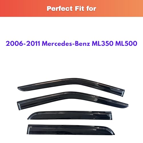 Rain Guards Window Visors for 2006 (2006-2011 ML-Class)