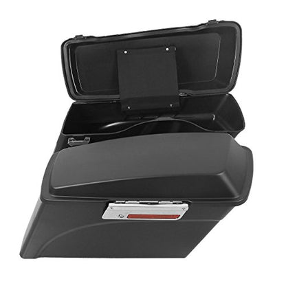Motorcycle Saddlebags Hard Saddle Bags For Harley Touring 1993 (Matte Black / Standard)