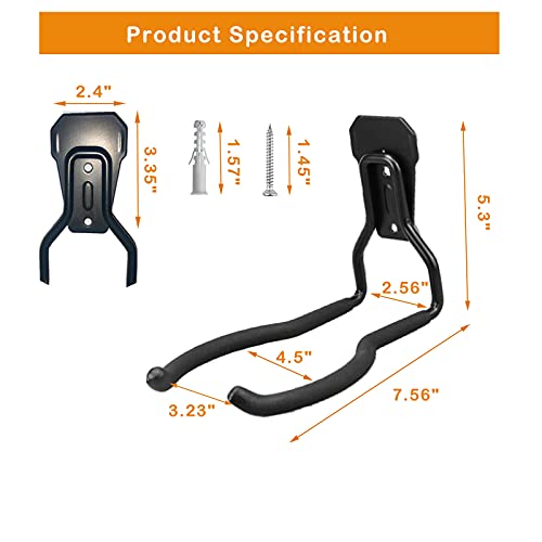 Garden Power Tool Hanger (Black-4 P)