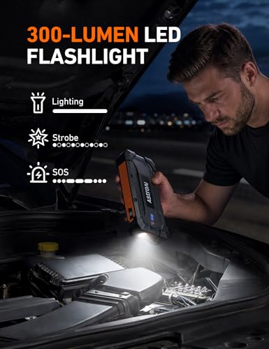 S8 Ultra 12V 4000A Lithium Jump Starter Up to All Gas (Orange)