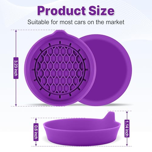 Car Cup Holder Coaster (Deep Purple)