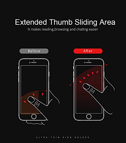 World's Slimmest Phone Ring Holder (Black)