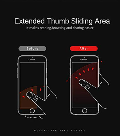 World's Slimmest Phone Ring Holder (Black)
