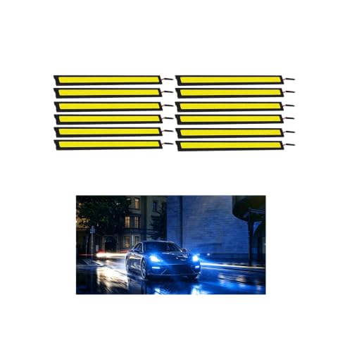 12PCS Car LED Interior Light Bar (Blue)