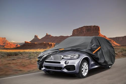7 Layers Waterproof SUV Car Cover for BMW X5 2007 (PE-Black / Custom Fit BMW X5)