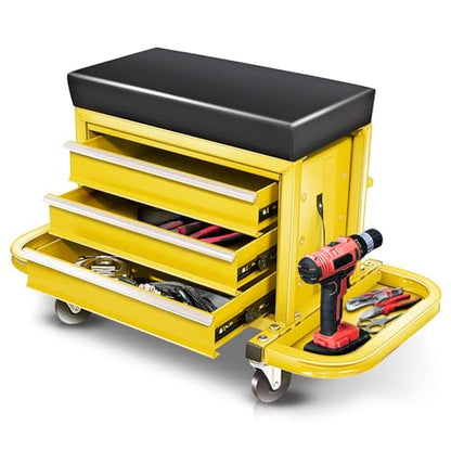 Mechanic Rolling Seat (Yellow)