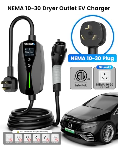 Level 2 EV Charger 24Amp 240V (NEMA 10-30 Plug(J1772))