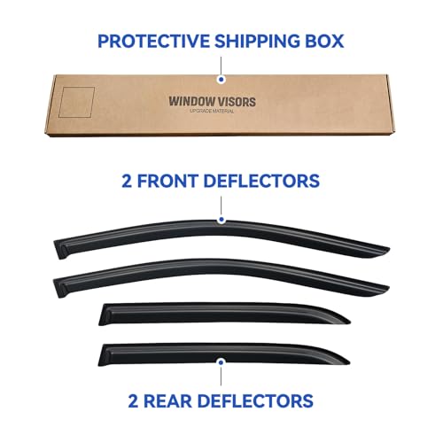 Window Visors Rain Guards for 2003 (2003-2007 Honda Accord)