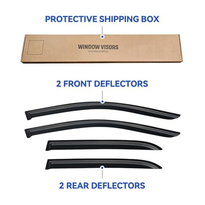 Window Visors Rain Guards for 2003 (2003-2007 Honda Accord)