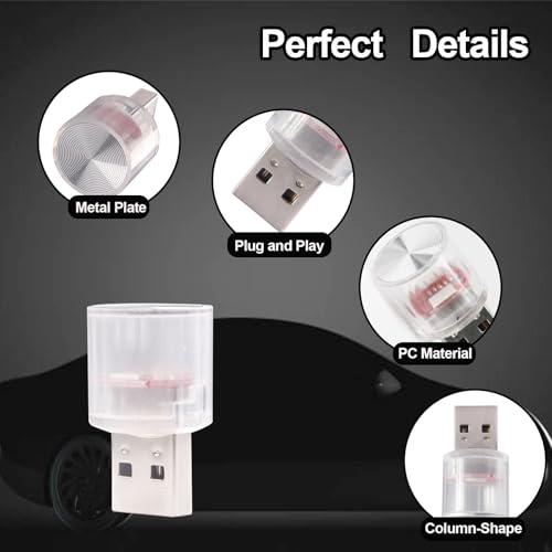 USB LED Car Interior Night Light (White)