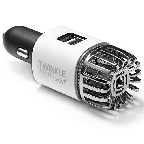 Car Air Purifier Ionizer (Matte White)