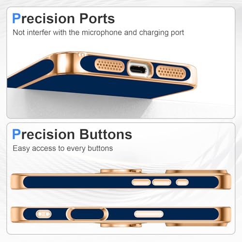 Designed for iPhone 17 Pro Max Case with Ring Stand Slim Blue (Blue / 6.9'' iPhone 17 Pro Max)