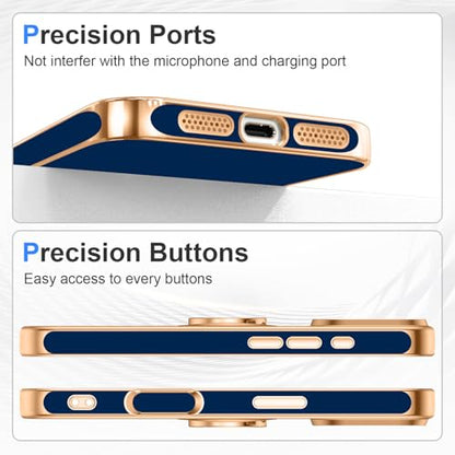 Designed for iPhone 17 Pro Max Case with Ring Stand Slim Blue (Blue / 6.9'' iPhone 17 Pro Max)