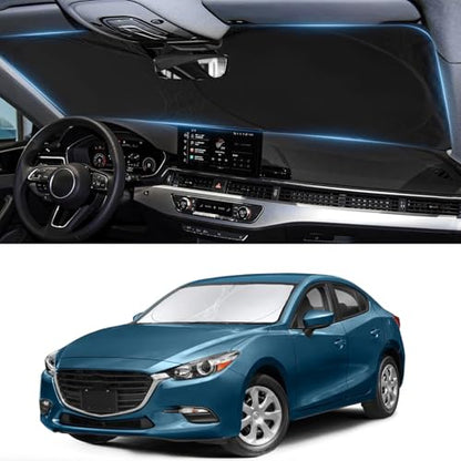 Custom Fit Mazda 3 Windshield Sunshade for Mazda 3 2019 (Fit Mazda 3 19-26)
