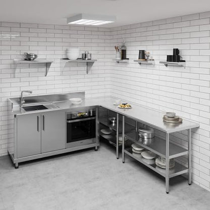 6" X 16" Stainless Steel Wall Shelf (16 in. x 6 in.)