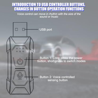 16FT EL Wire Interior Car LED Strip Lights