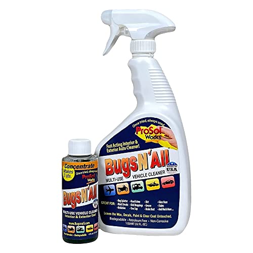 Bugs N’ All Multipurpose Car Cleaner & Degreaser (Multi-Surface Car Cleaner 4 oz)