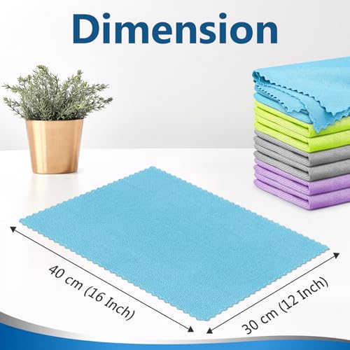 Glass Polishing Streak Free Miracle Cleaning Cloth (Multicolor)