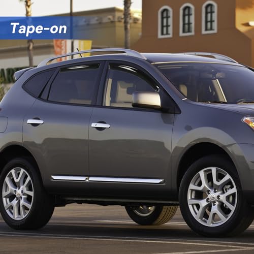 Window Visors Rain Guards for 2009 2010 2011 2012 2013 Nissan Rogue (2009-2013 Nissan Rogue)