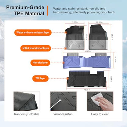 Floor Mats Cargo Mat Compatible with 2009