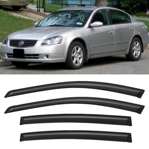Window Visors Rain Guards for 2002 2003 2004 2005 2006 Nissan Altima (2002-2006 Nissan Altima)