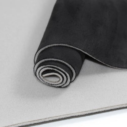 Suede Headliner Fabric with Foam Backing (Black / 54"L×60"W)