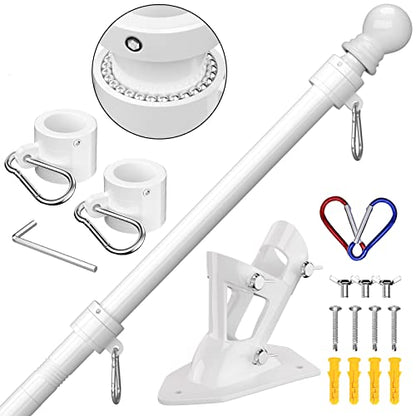 Flag Pole Upgraded Bracket (White)